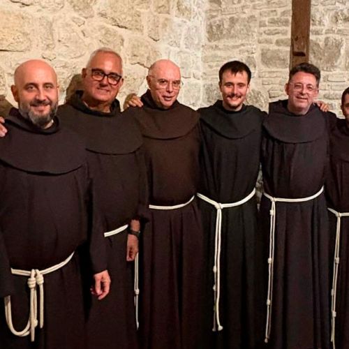 Fray Alberto emite su profesión temporal en San Damián, junto a otros tres hermanos novicios