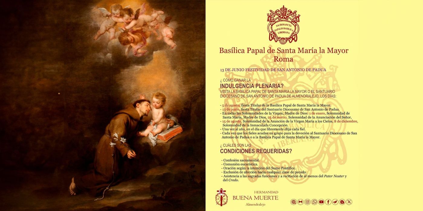 Indulgencia Plenaria en la Festividad de San Antonio de Padua